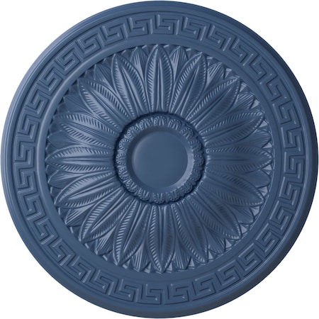 Ekena Millwork Randee Ceiling Medallion (Fits Canopies up to 3 7/8"), Hand-Painted Americana, 20"OD x 1 3/8"P CM20HAAMF